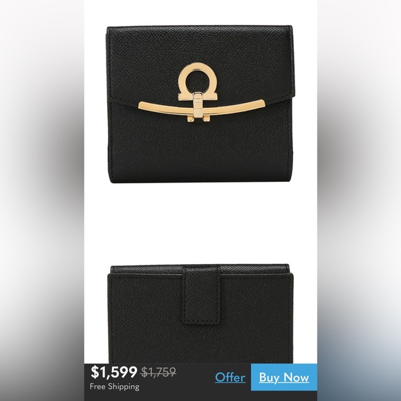 Salvatore Ferragamo Gancini Wallet in Mustard Yellow! - Picture 14 of 15